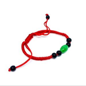 Natural Jade Lucky Red String Bracelet